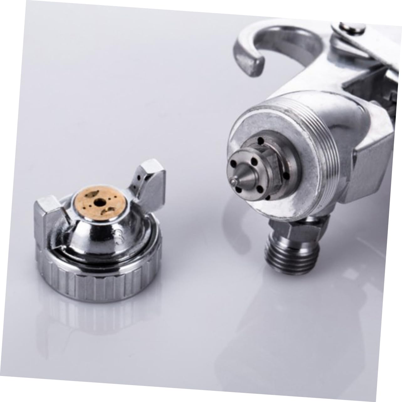 Amazon | TOKIDNY エアーブラシノズル 高霧化 ガン シルバー 車塗装用